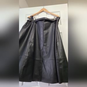 Faux leather skirt